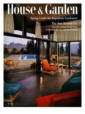 House & Garden Cover - April 1954 by Julius Shulman Pricing Limited Edition Print image
