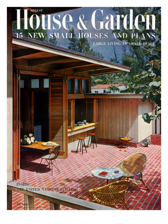 House & Garden Cover - August 1952 by Ezra Stoller Pricing Limited Edition Print image