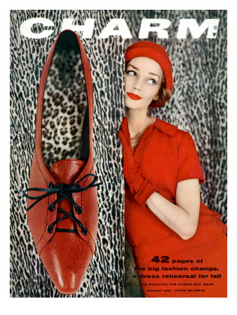 Charm Cover - August 1957 by Carmen Schiavone Pricing Limited Edition Print image