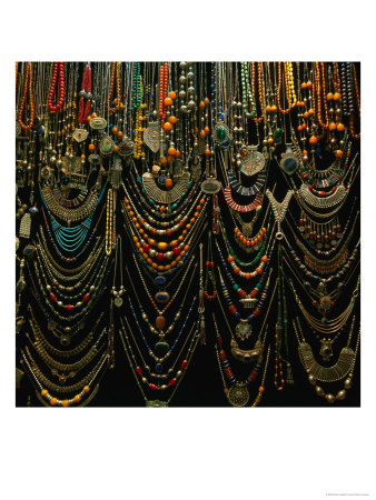 Jewellery For Sale At Istanbul Bazaar, Istanbul, Turkey by Wes Walker Pricing Limited Edition Print image
