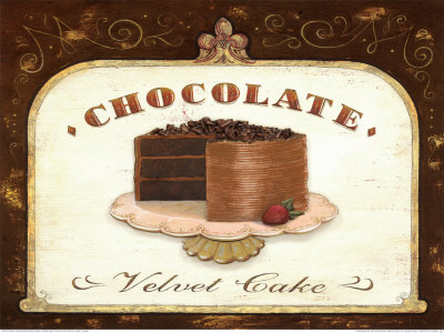 Chocolate Velvet Cake by Angela Staehling Pricing Limited Edition Print image