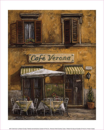 Cafe Verona by Malcolm Surridge Pricing Limited Edition Print image