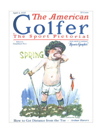 The American Golfer April 4, 1925 by James Montgomery Flagg Pricing Limited Edition Print image