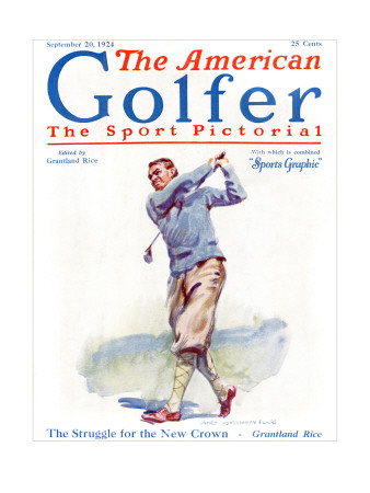 The American Golfer September 20, 1924 by James Montgomery Flagg Pricing Limited Edition Print image