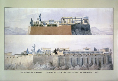 Entwurf Zu Einem Konigspalast Aud Der Akropolis by Karl Friedrich Schinkel Pricing Limited Edition Print image