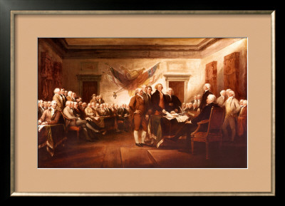 Declaration Of Independence, 4 July, 1776 by John Trumbull Pricing Limited Edition Print image
