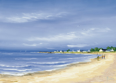 Walk On The Bay by Frederic Flanet Pricing Limited Edition Print image