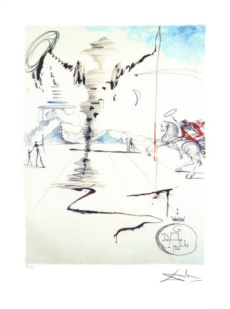 Don Quixote by Salvador Dalí Pricing Limited Edition Print image