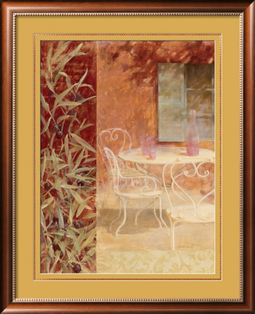 Courtyard Patio by Fabrice De Villeneuve Pricing Limited Edition Print image