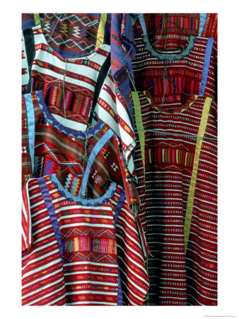 Huipela Mayan Blouses In The Market Of Oaxaca, Mexico by Alexander Nesbitt Pricing Limited Edition Print image