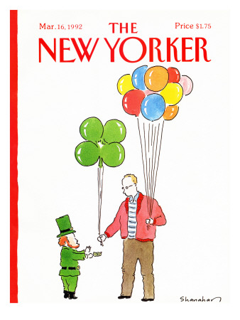 The New Yorker Cover - March 16, 1992 by Danny Shanahan Pricing Limited Edition Print image