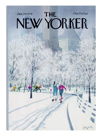 The New Yorker Cover - January 29, 1979 by Charles Saxon Pricing Limited Edition Print image