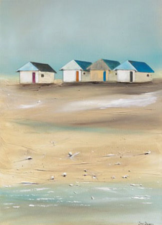 Beach Cabins Iv by Jean Jauneau Pricing Limited Edition Print image