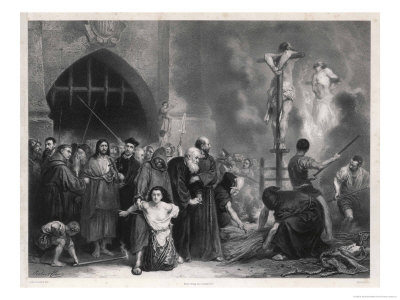 Victims Of The Inquisition Led To Their Act Of Faith by A. Mouilleron Pricing Limited Edition Print image