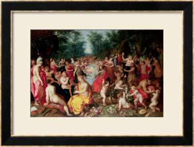 Feast Of The Gods by Hendrik Van Balen The Elder Pricing Limited Edition Print image