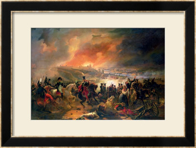 The Battle Of Smolensk, 17Th August 1812, 1839 by Jean Charles Langlois Pricing Limited Edition Print image