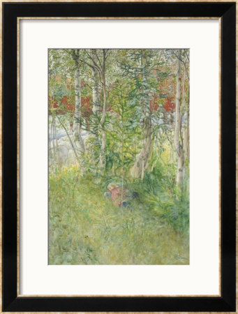A Nap Outdoors by Carl Larsson Pricing Limited Edition Print image