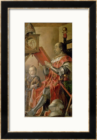 Portrait Of Federigo Da Montefeltro, Duke Of Urbino And His Son Guidobaldo by Pedro Berruguete Pricing Limited Edition Print image