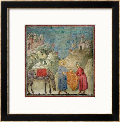 St. Francis Gives His Coat To A Stranger, 1296-97 by Giotto Di Bondone Pricing Limited Edition Print image