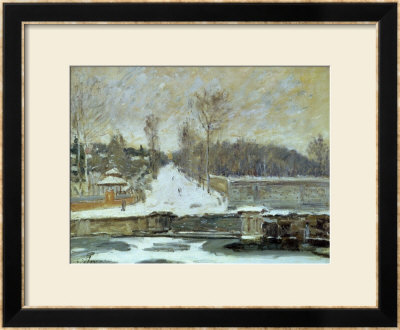 The Watering Place At Marly-Le-Roi, 1875 by Alfred Sisley Pricing Limited Edition Print image