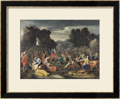 The Gathering Of Manna, Circa 1637-9 by Nicolas Poussin Pricing Limited Edition Print image