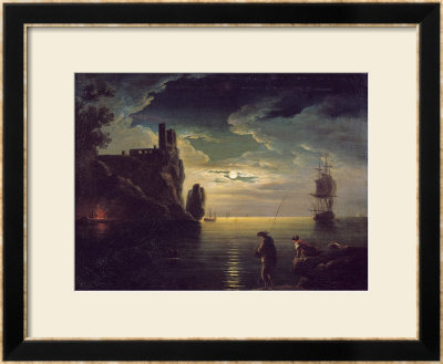 Evening Seascape by Claude Joseph Vernet Pricing Limited Edition Print image