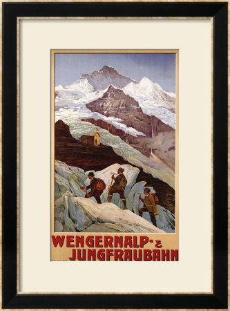 Wengernalp & Jungfraubahn, Circa 1900 by Anton Reckziegel Pricing Limited Edition Print image