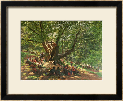 Robin Hood And His Merry Men In Sherwood Forest, 1859 by Edmund Warren George Pricing Limited Edition Print image