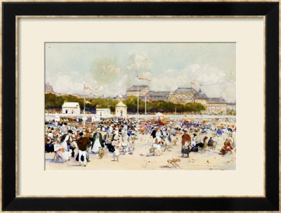 La Plage A Deauville by Luigi Loir Pricing Limited Edition Print image