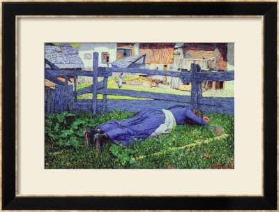 Rest In The Shade by Giovanni Segantini Pricing Limited Edition Print image