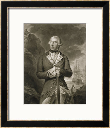 Portrait Of Richard Kempenfelt Rear-Admiral Of The Blue by Tilly Kettle Pricing Limited Edition Print image