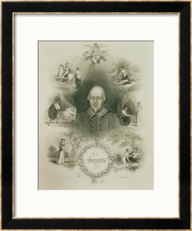 Frontispiece For The Sonnets, From The Complete Works Of Shakespeare by T. D. Scott Pricing Limited Edition Print image