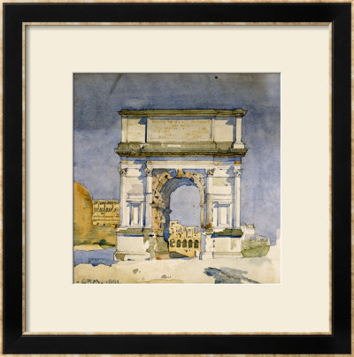 Rome, Arch Of Titus, 1891 by Charles Rennie Mackintosh Pricing Limited Edition Print image