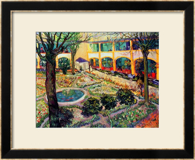 The Asylum Garden At Arles, 1889 by Vincent Van Gogh Pricing Limited Edition Print image
