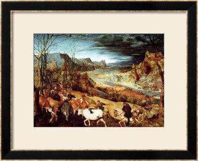 The Return Of The Herd (Autumn) 1565 by Pieter Bruegel The Elder Pricing Limited Edition Print image
