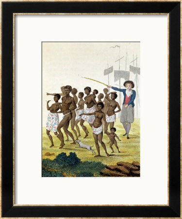 Group Of Negroes Imported To Be Sold For Slaves In 1793, From Narrative Of A Five Years by John Gabriel Stedman Pricing Limited Edition Print image