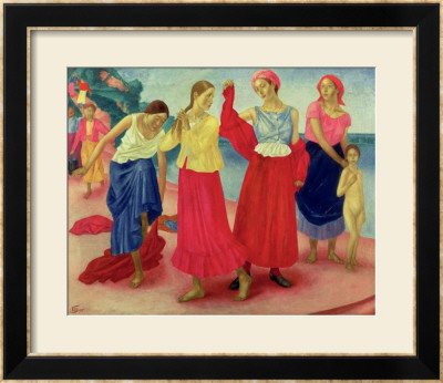 Young Women On The Volga, 1915 by Kuzma Sergievitch Petrov-Vodkin Pricing Limited Edition Print image