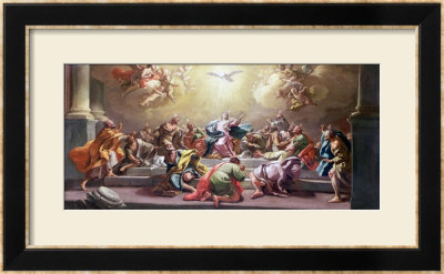 The Descent Of The Holy Spirit by Francesco De Mura Pricing Limited Edition Print image