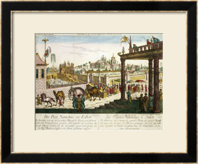 Namchas Place In Lahore, Showing The Golden Throne Of The Great Mogul, Pakistan by Franz Xavier Habermann Pricing Limited Edition Print image