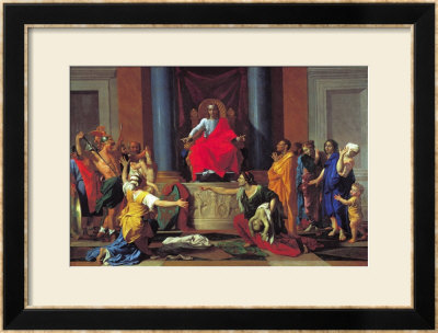 The Judgement Of Solomon, 1649 by Nicolas Poussin Pricing Limited Edition Print image