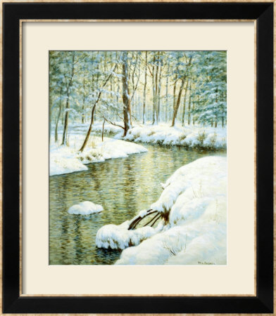 Winter Stream, Sunset Glow by Walter Launt Palmer Pricing Limited Edition Print image