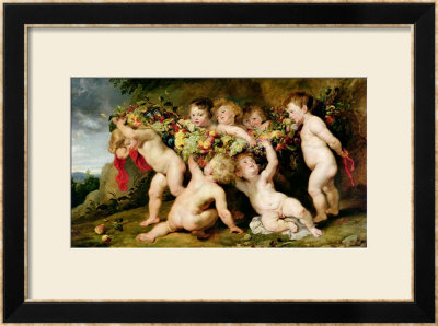 Garland Of Fruit, Circa 1615-17 by Peter Paul Rubens Pricing Limited Edition Print image