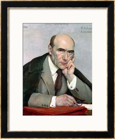 Portrait Of Andre Gide (1869-1951) 1924 by Paul Albert Laurens Pricing Limited Edition Print image