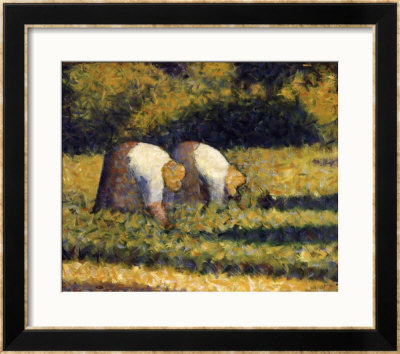 Farm Women At Work by Georges Seurat Pricing Limited Edition Print image