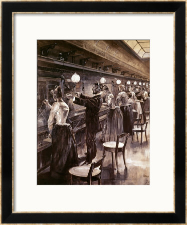The Berlin Central Telephone Exchange, Circa 1890 by Werner Zehme Pricing Limited Edition Print image