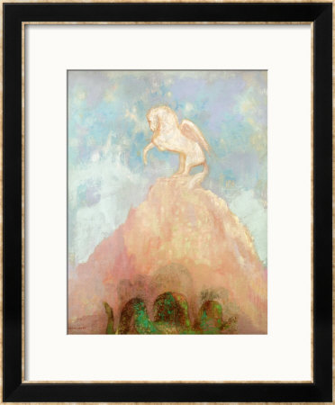 White Pegasus, Circa 1908 by Odilon Redon Pricing Limited Edition Print image