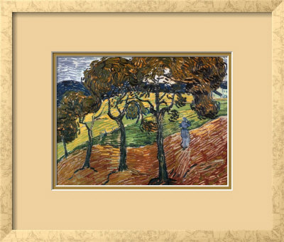 Landscape With Figures 1889 by Vincent Van Gogh Pricing Limited Edition Print image
