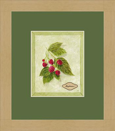 Bookplate Raspberries by Susan Eby Glass Pricing Limited Edition Print image
