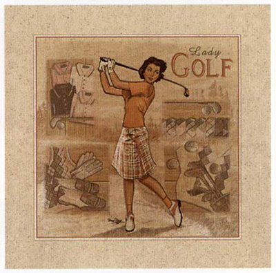 Golf Lady by Bruno Pozzo Pricing Limited Edition Print image