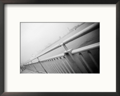 Railing, Tokyo Bay, Japan by Walter Bibikow Pricing Limited Edition Print image